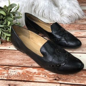 Naturalizer Lerato Wingtip Leather Smoking Loafers